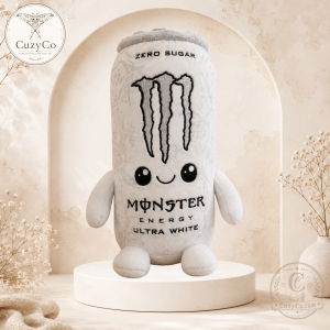 Monster Energy Ultra White Plush Can Cute Stuffed Toy 2026 Limited Edition