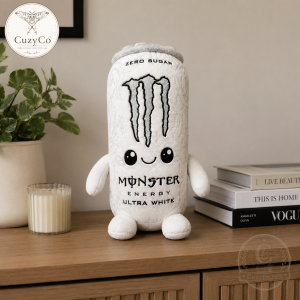 Monster Energy Ultra White Plush Can Cute Stuffed Toy 2026 Limited Edition