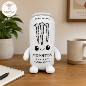 Monster Energy Ultra White Plush Can Cute Stuffed Toy 2026 Limited Edition