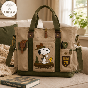 Snoopy Beagle Scout 75th Anniversary Heavy-Duty Tote Bag Collector Edition