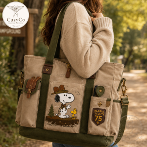 Snoopy Beagle Scout 75th Anniversary Heavy-Duty Tote Bag Collector Edition