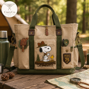 Snoopy Beagle Scout 75th Anniversary Heavy-Duty Tote Bag Collector Edition