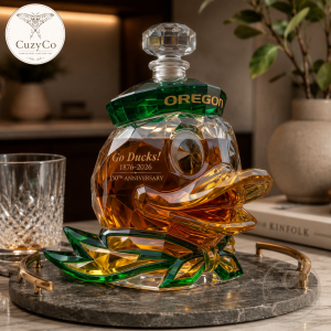Oregon Ducks 150th Anniversary Crystal Decanter Collector Edition