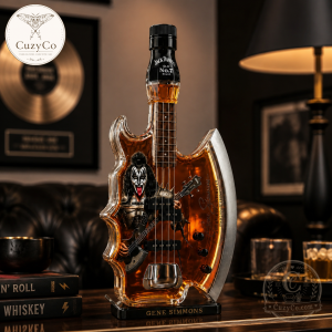 Gene Simmons Signature Bass Guitar Whiskey Decanter Limited Edition