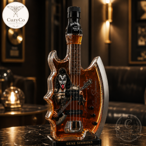 Gene Simmons Signature Bass Guitar Whiskey Decanter Limited Edition