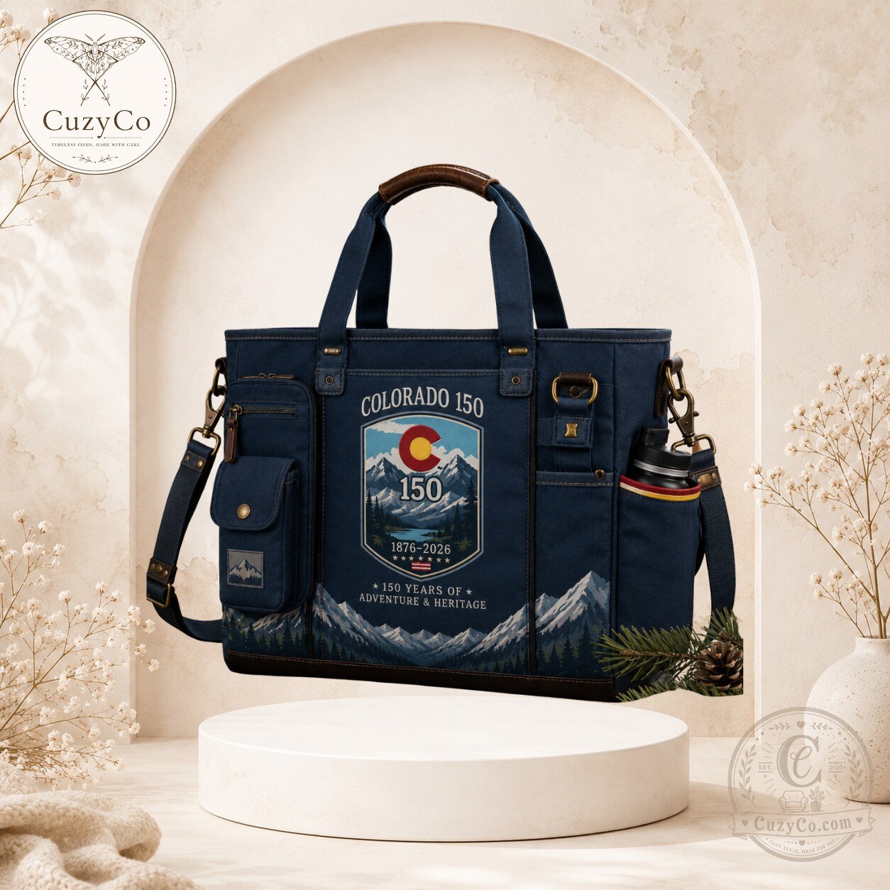 Colorado 150th Anniversary Adventure & Heritage Tote Bag Limited Edition