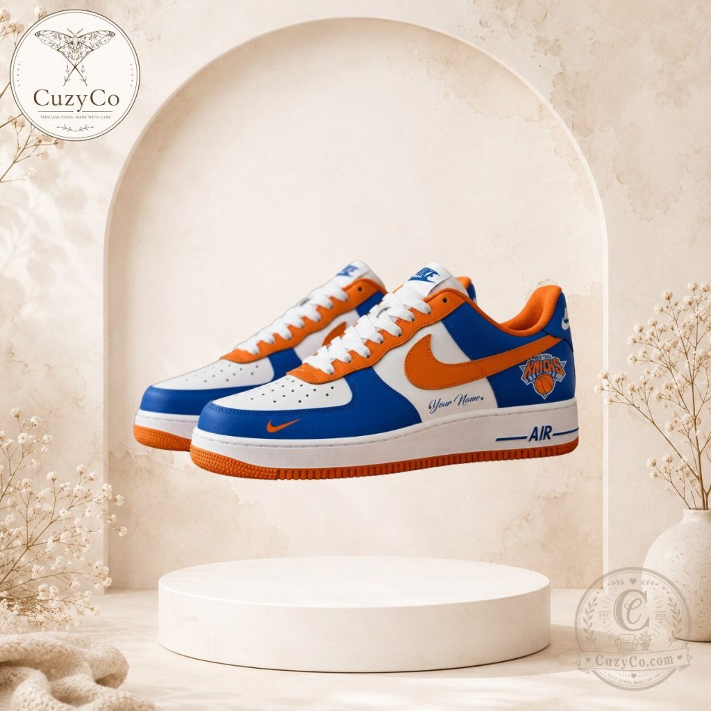 New York Knicks Personalized Design Custom AF1 Shoes Limited Edition New York Knicks Personalized Design Custom AF1 Shoes Limited Edition