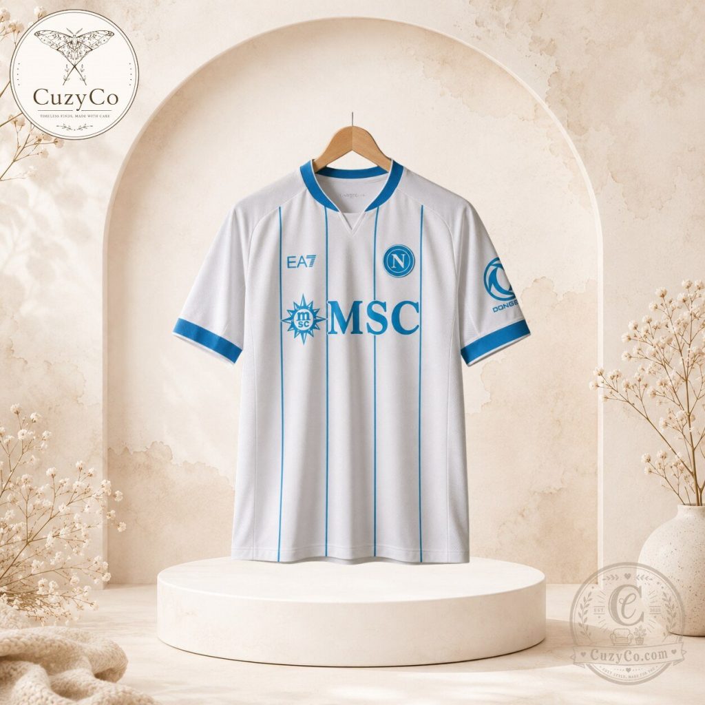 SSC Napoli Classic White Football Jersey Limited Release SSC Napoli Classic White Football Jersey Limited Release