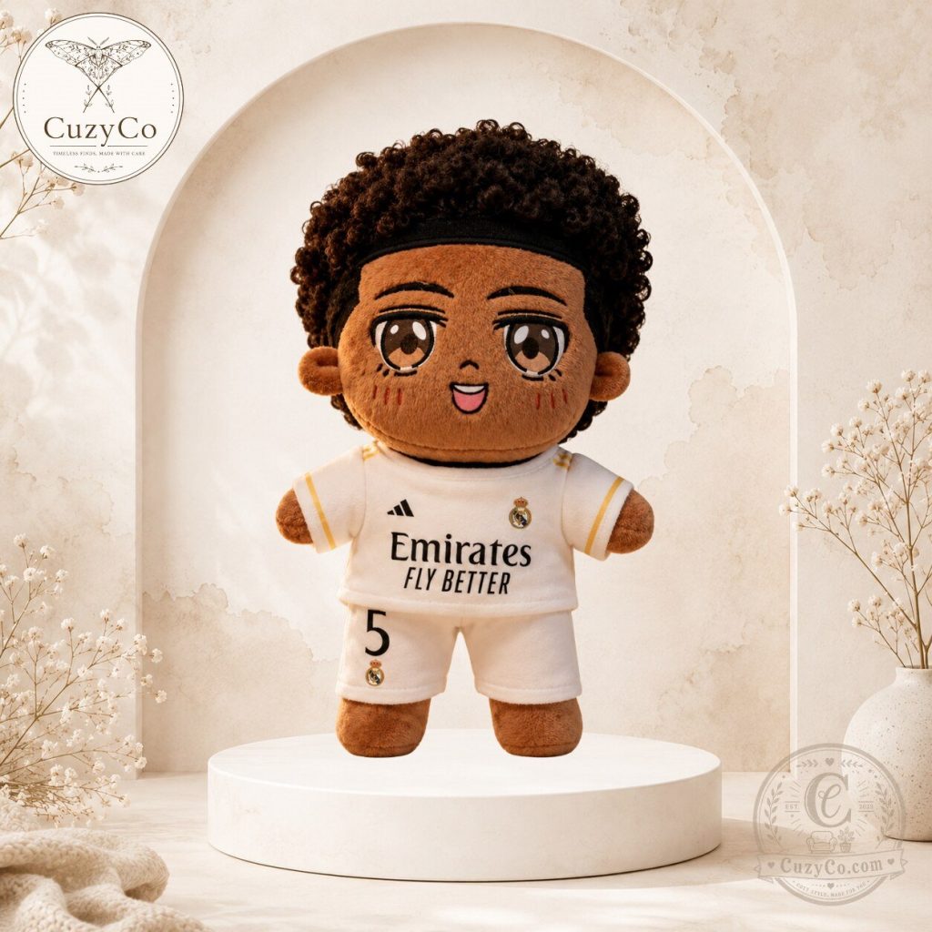 Jude Bellingham Number 5 Real Madrid Soccer Plush Toy Jude Bellingham Number 5 Real Madrid Soccer Plush Toy