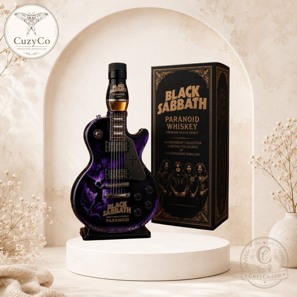 Black Sabbath Paranoid Guitar Whiskey Decanter Special Edition Black Sabbath Paranoid Guitar Whiskey Decanter Special Edition